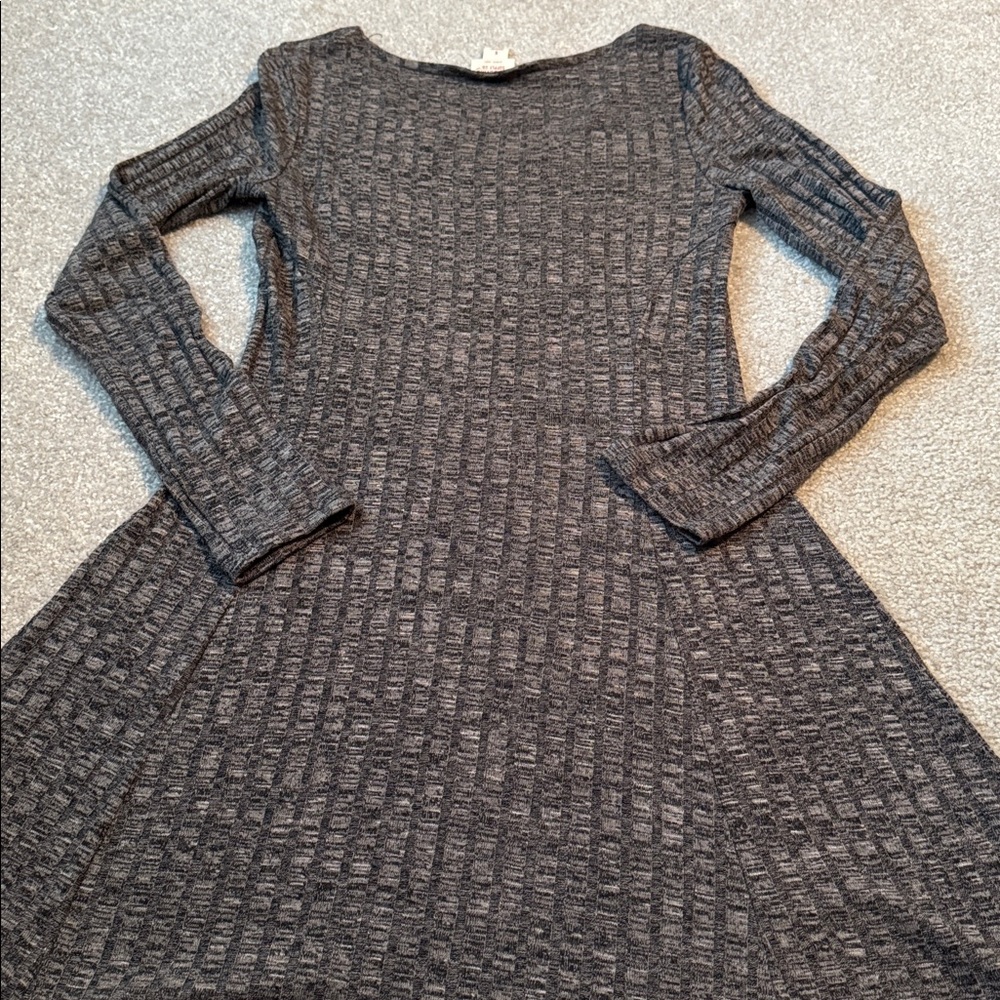 Mossimo Supply Co. Charcoal Long Sleeve Dress - Picture 4 of 4